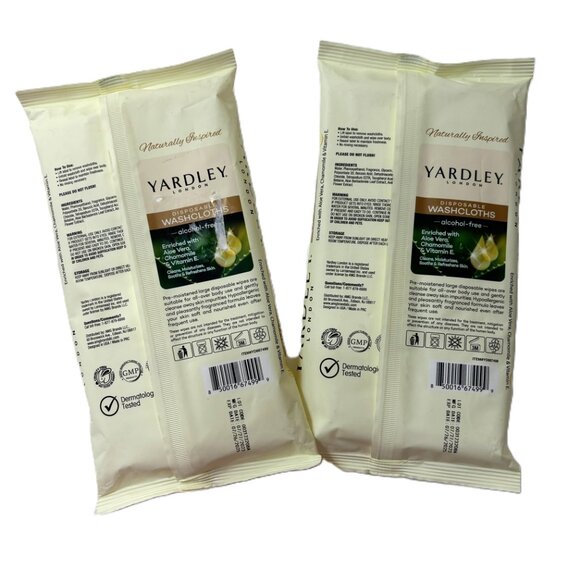 Yardley London Disposable Large Washcloths 2 Packs NWT - Picture 4 of 6